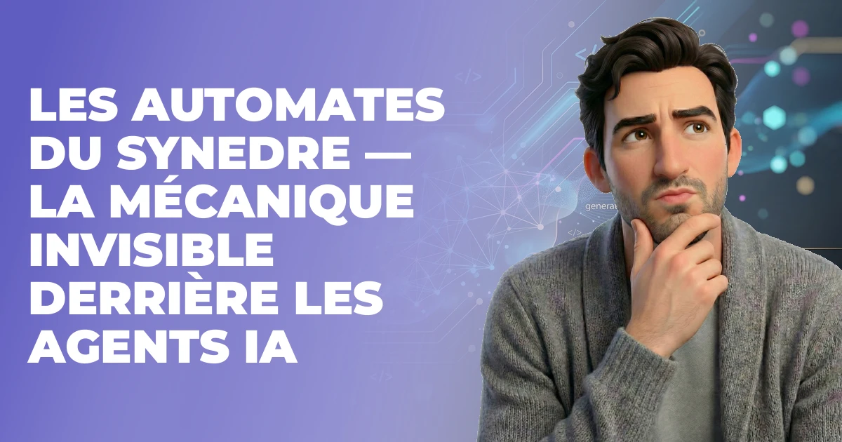 Les Automates du Synedre — la mécanique invisible derrière les agents IA