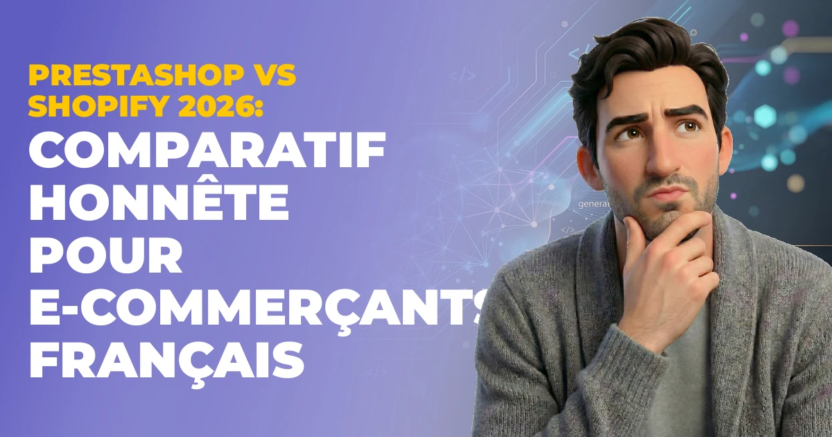 PrestaShop vs Shopify 2026 : comparatif honnête pour e-commerçants