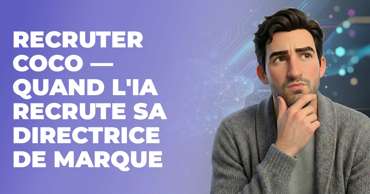 Recruter Coco — quand l'IA recrute sa directrice de marque